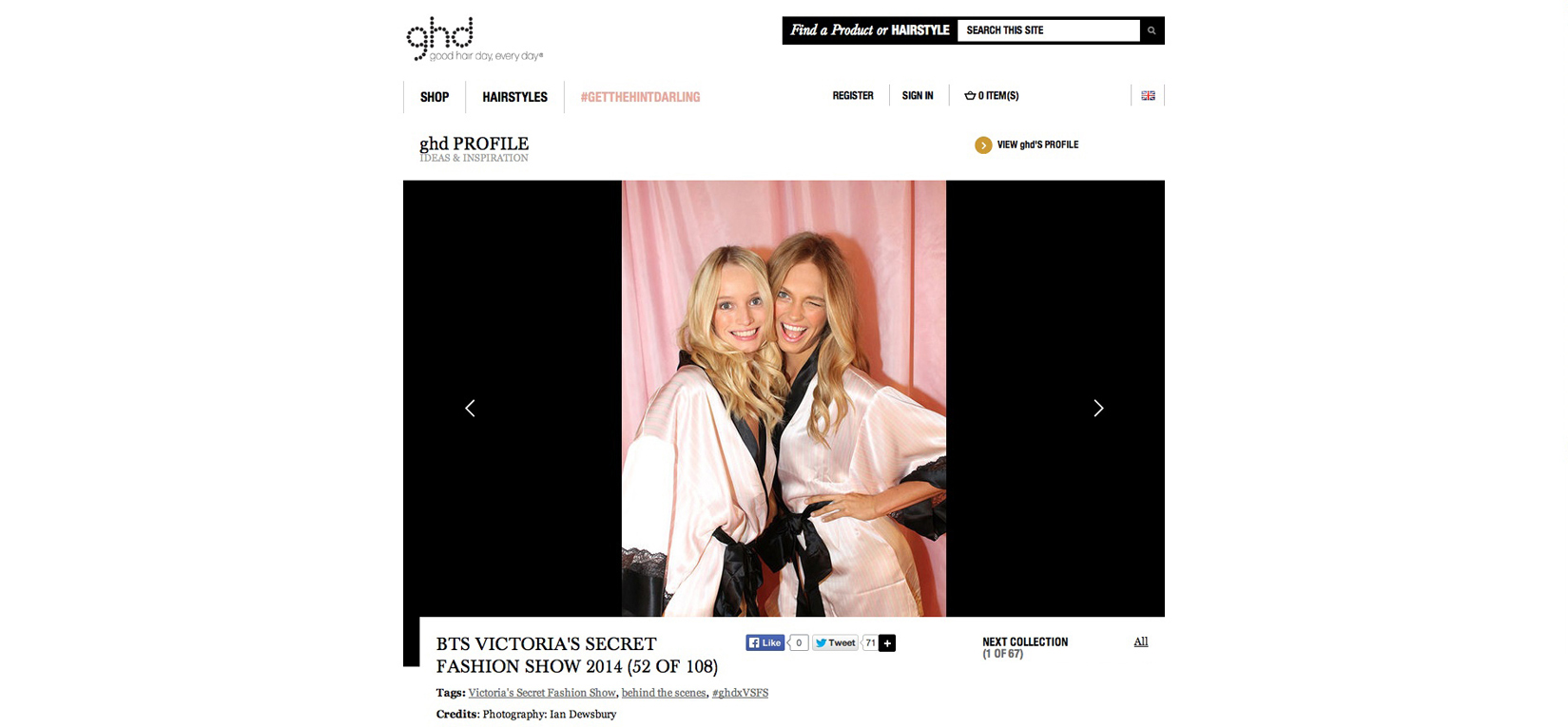 Victoria's Secret Fashion Show / ghd / London 2014